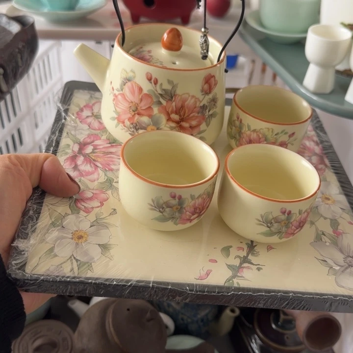 微瑕陶瓷茶具茶杯茶壶