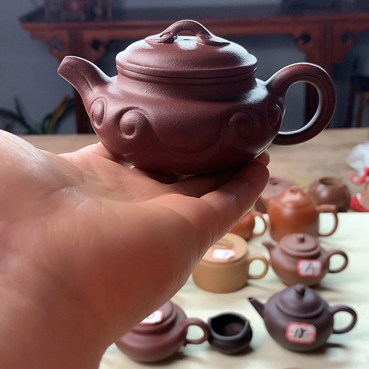 茶壶紫砂微瑕处理140容量，紫泥