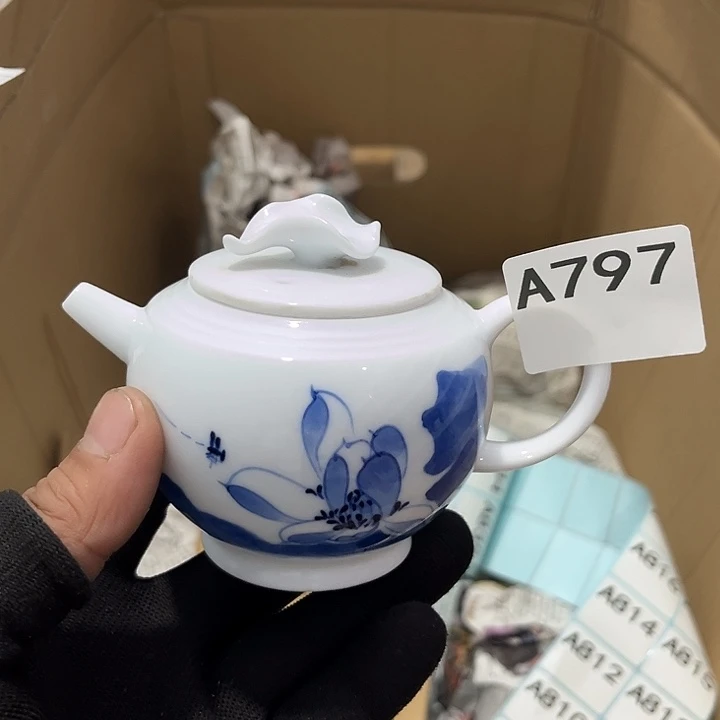 瓷片茶摆件工艺品摆件666