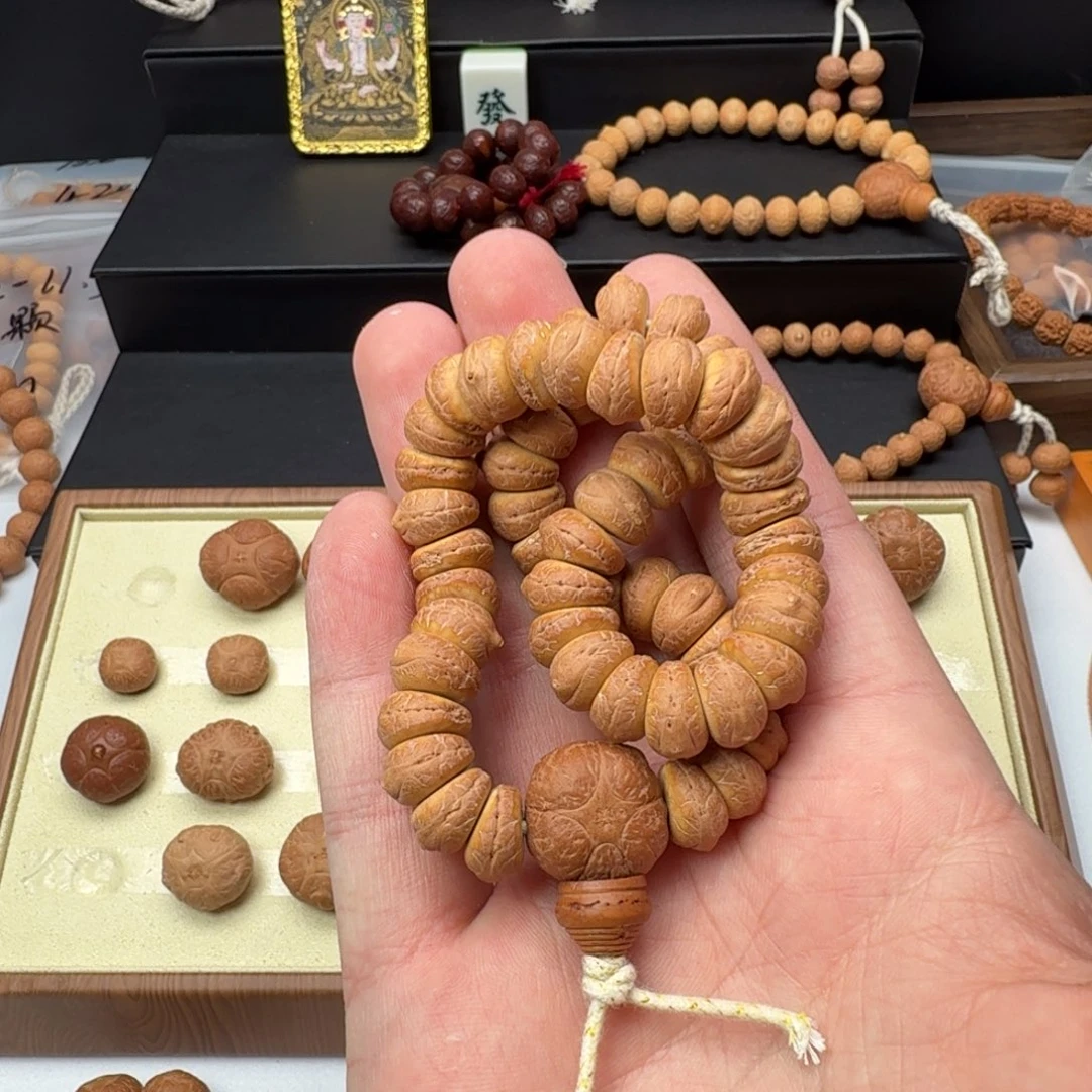 弘***3菩提根/象牙果吊坠54颗凤眼实心大肠手持