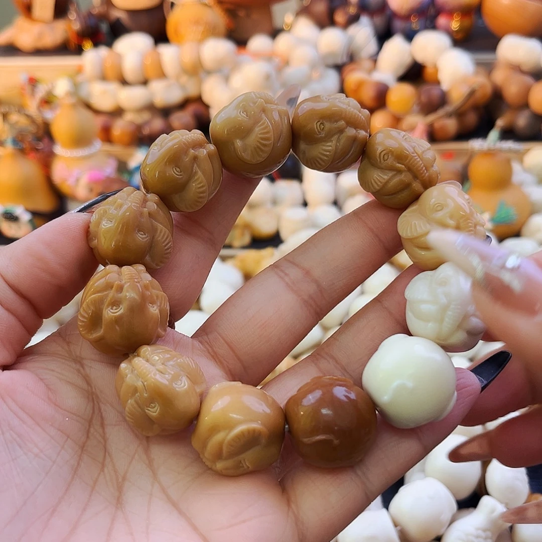 手串菩提根/象牙果小象微瑕