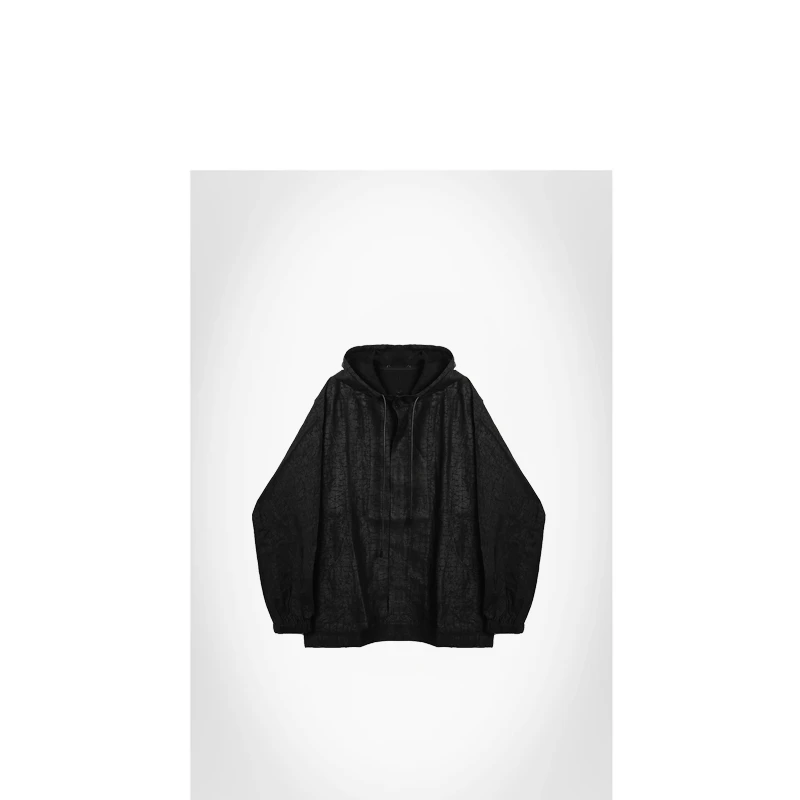 25夏连帽廓形香云纱防晒外套【100%桑蚕丝】ACYJ027