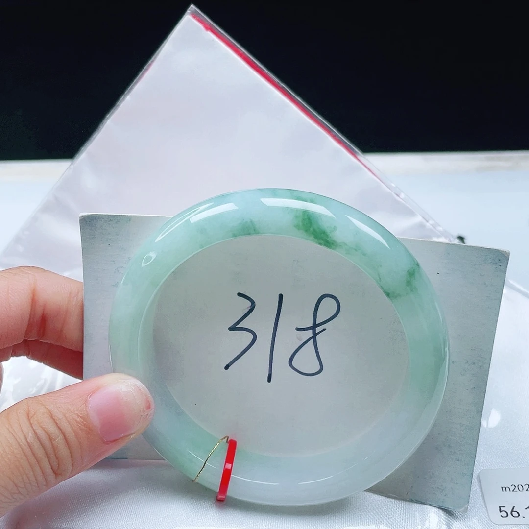 翡翠未镶嵌手镯56+正圈