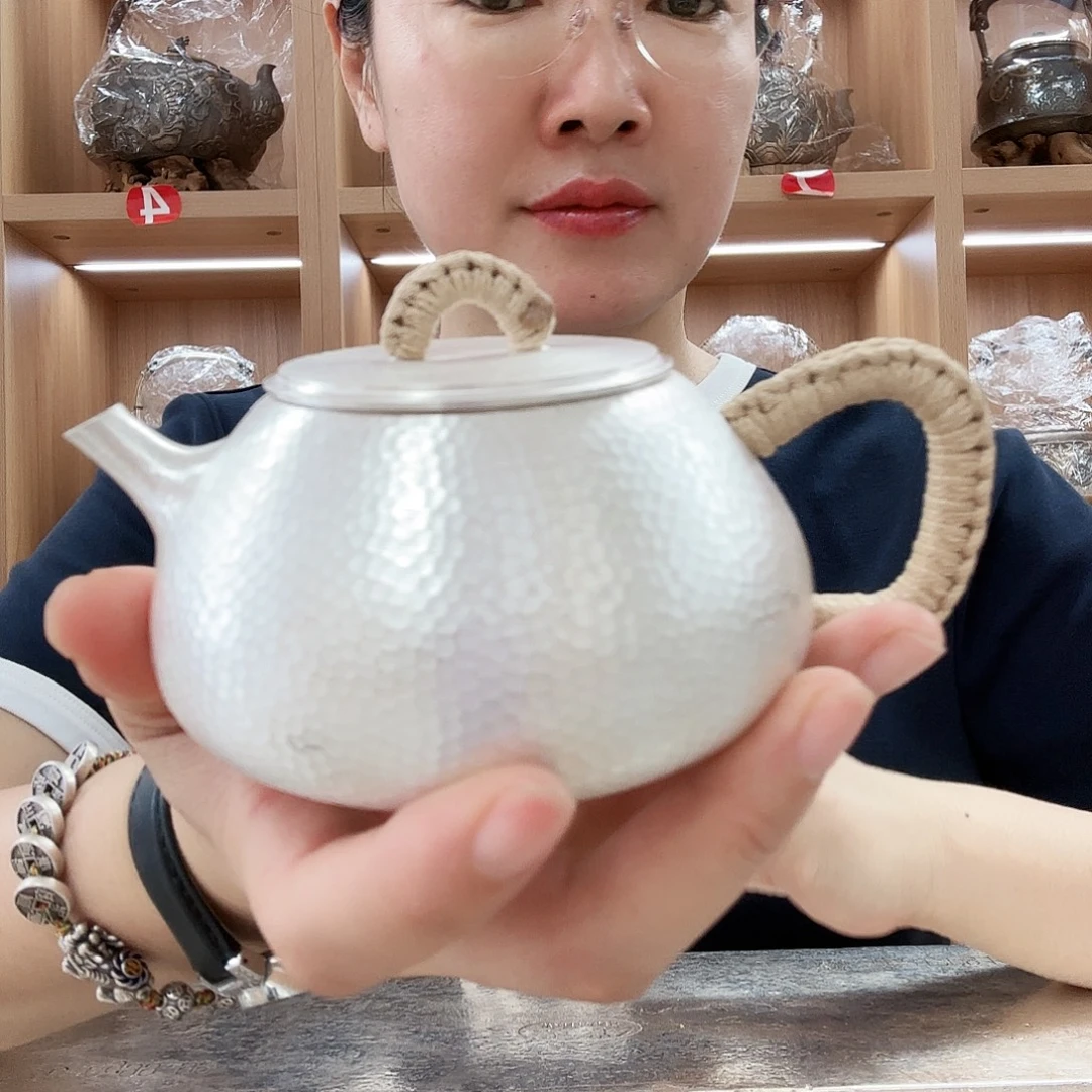 银壶泡茶壶足银999