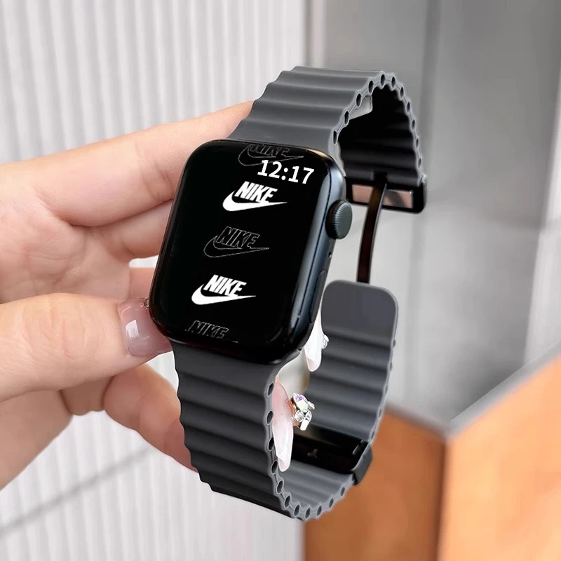 适用于AppleWatchUltra3海洋表带新款S11智能手表s10苹果磁吸表带