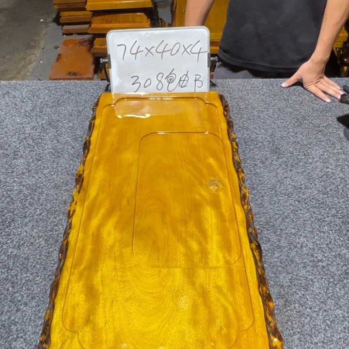 楠木实木家具根雕茶盘