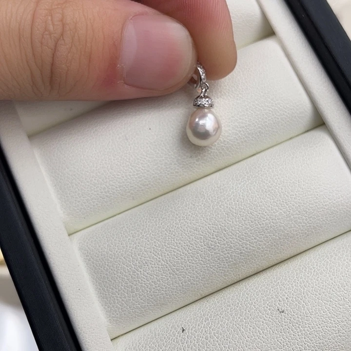 吊坠(不含链)海水珍珠银S925镶嵌