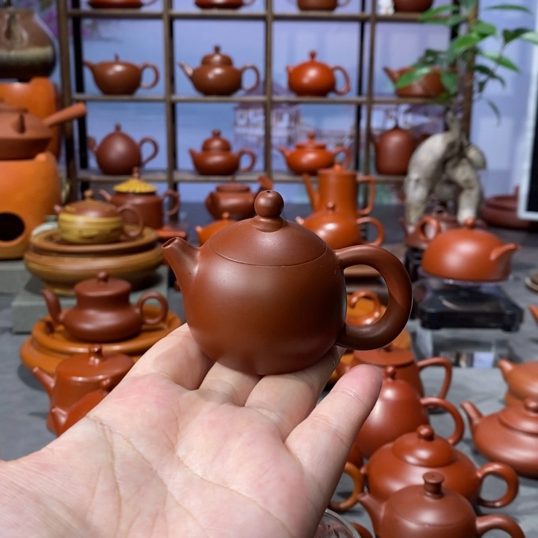 茶壶朱泥章淑煌朱泥小西施45c
