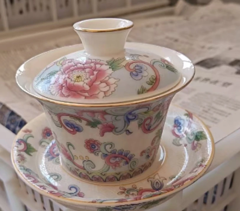 D334-掐丝银盖碗