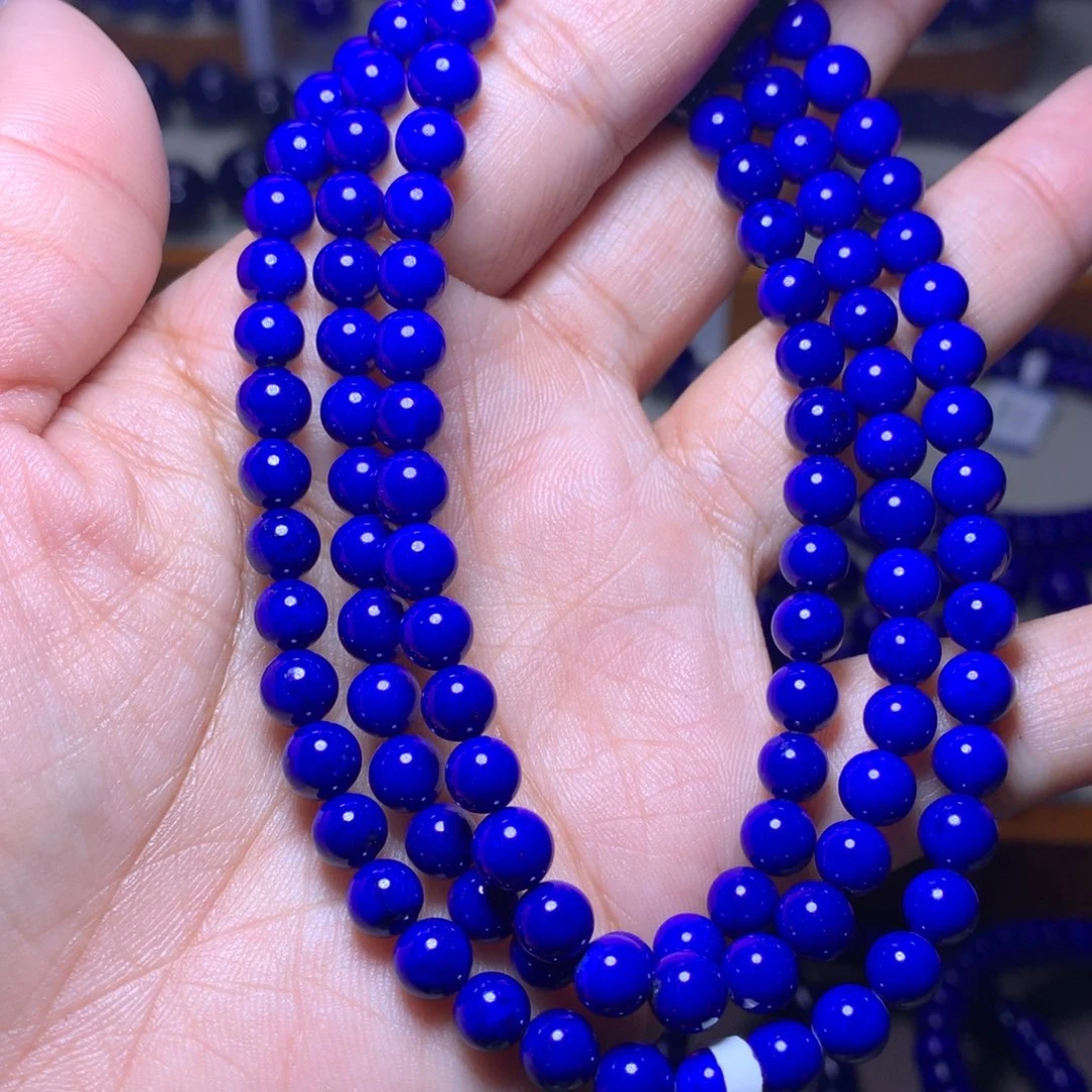 青金石手链未镶嵌心*6.5m