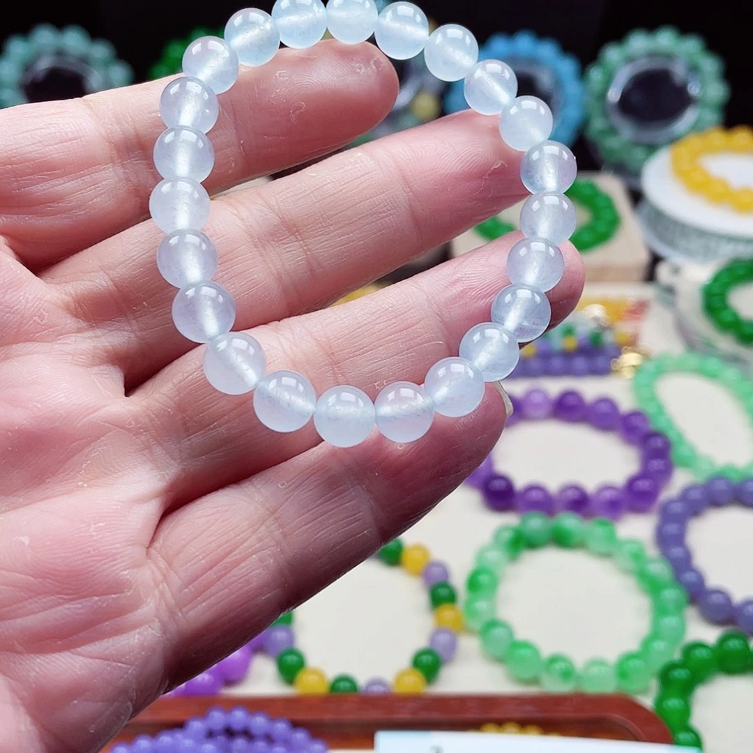 翡翠未镶嵌颈饰卡8翡翠珠链男女款17