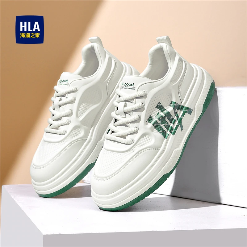 海澜之家男鞋新款2025秋季时尚百搭板鞋透气增高鞋耐磨男士休闲鞋