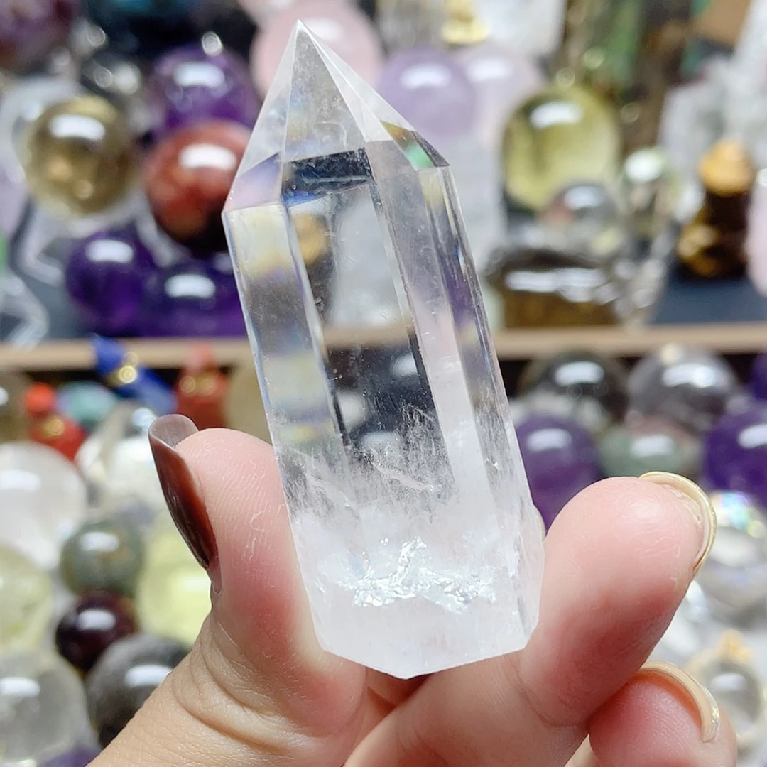 半山半水白水单尖未镶嵌水晶