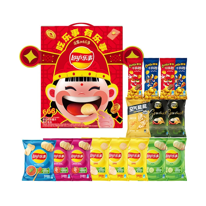 乐事财神帽礼盒666g