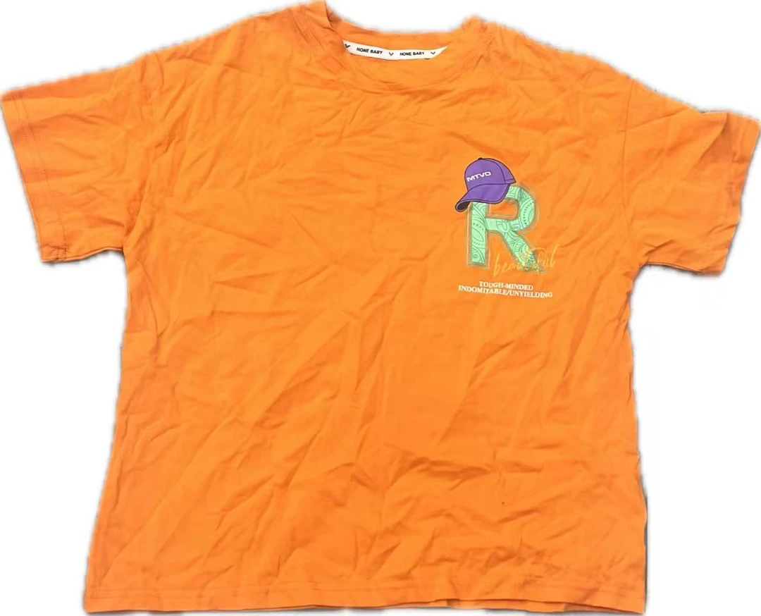 蛋蛋家【福利款】橘色R街头百搭短袖