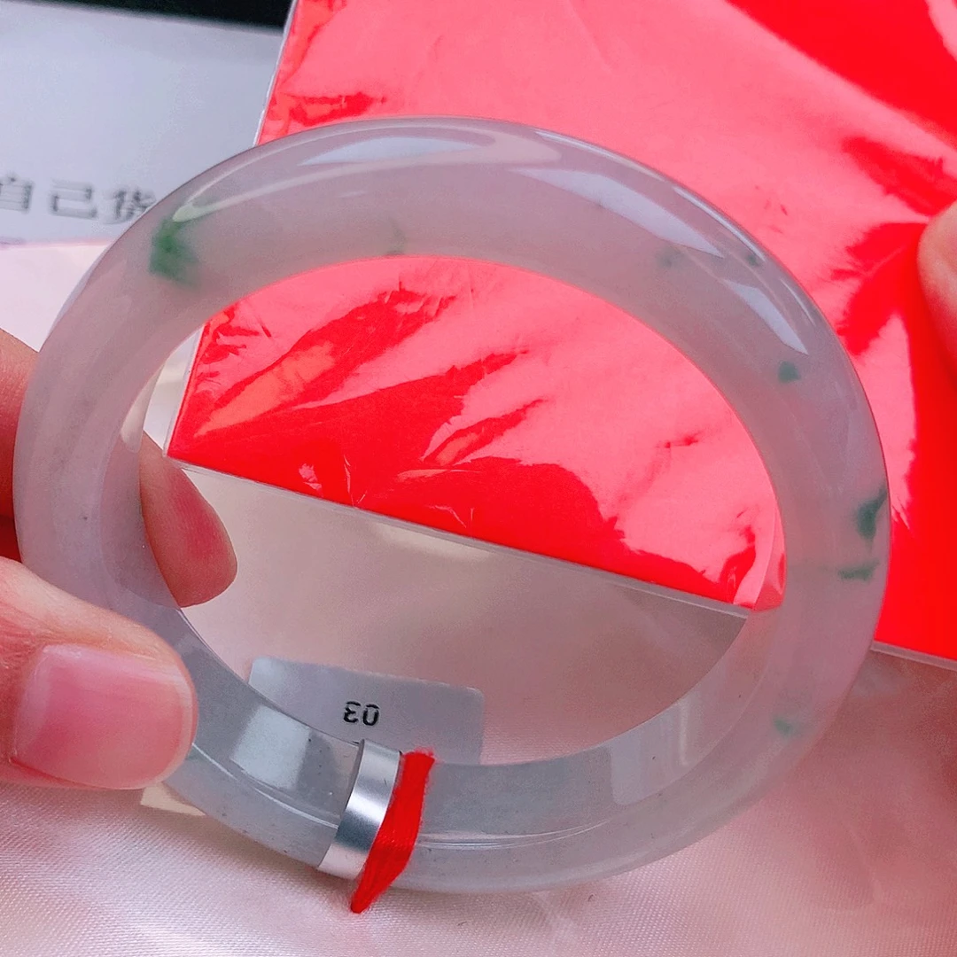 翡翠未镶嵌手镯缅甸天然a货翡翠手镯