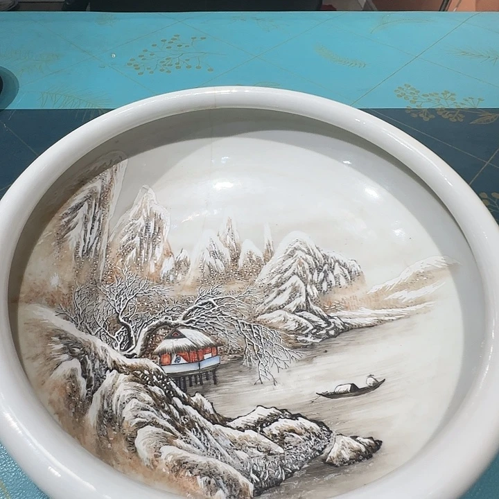 破***烤瓷片景德镇陶瓷艺术品