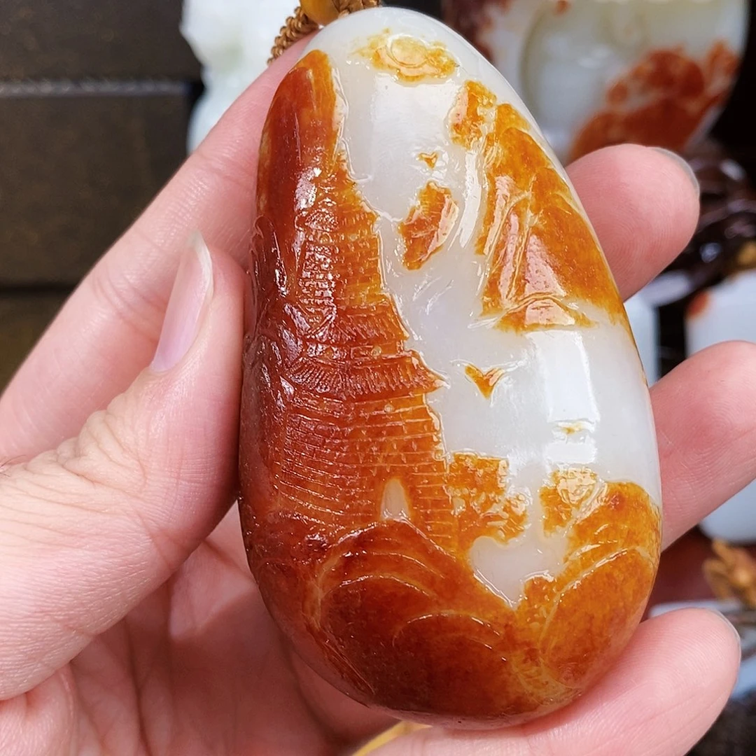 和田玉未镶嵌颈饰