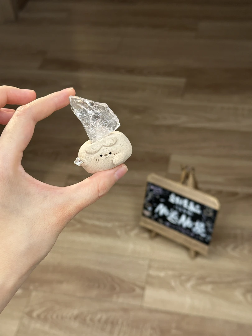 水晶小豆丁可爱白阿塞