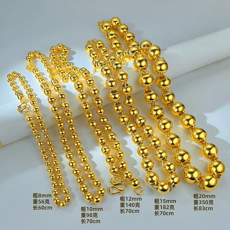 合金项链 合金项链 圆珠项链大全（点进选大小）