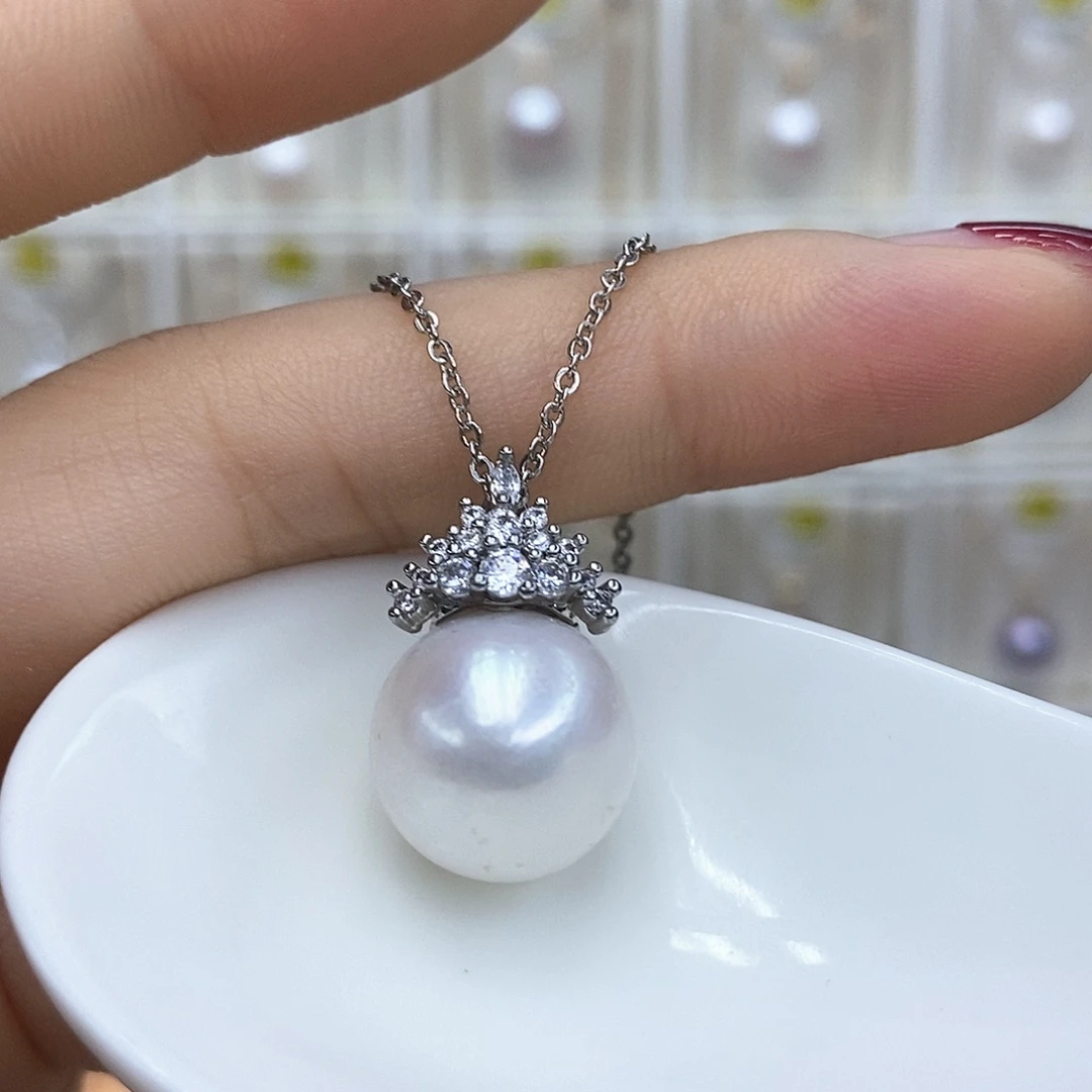 颈饰合金淡水珍珠