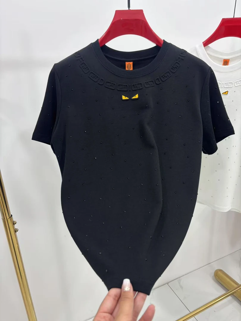 【高姐】秋冬新款男士T桖重磅短袖轻奢重工百搭高级感圆领时尚9126