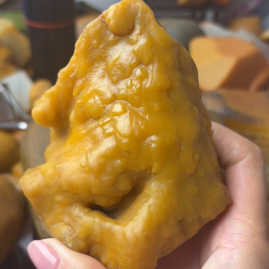 黄蜡石观赏石料石鱼缸石原石满30包邮