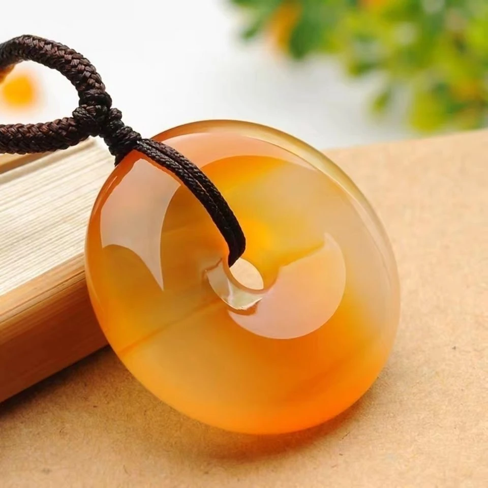 【假一赔三】天然平安扣吊坠男女款贵气珠宝时尚本命年转运饰品礼物