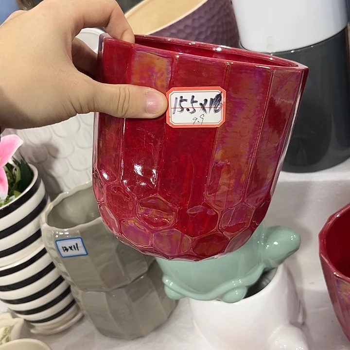 有孔！福利价陶瓷花盆全场10包邮