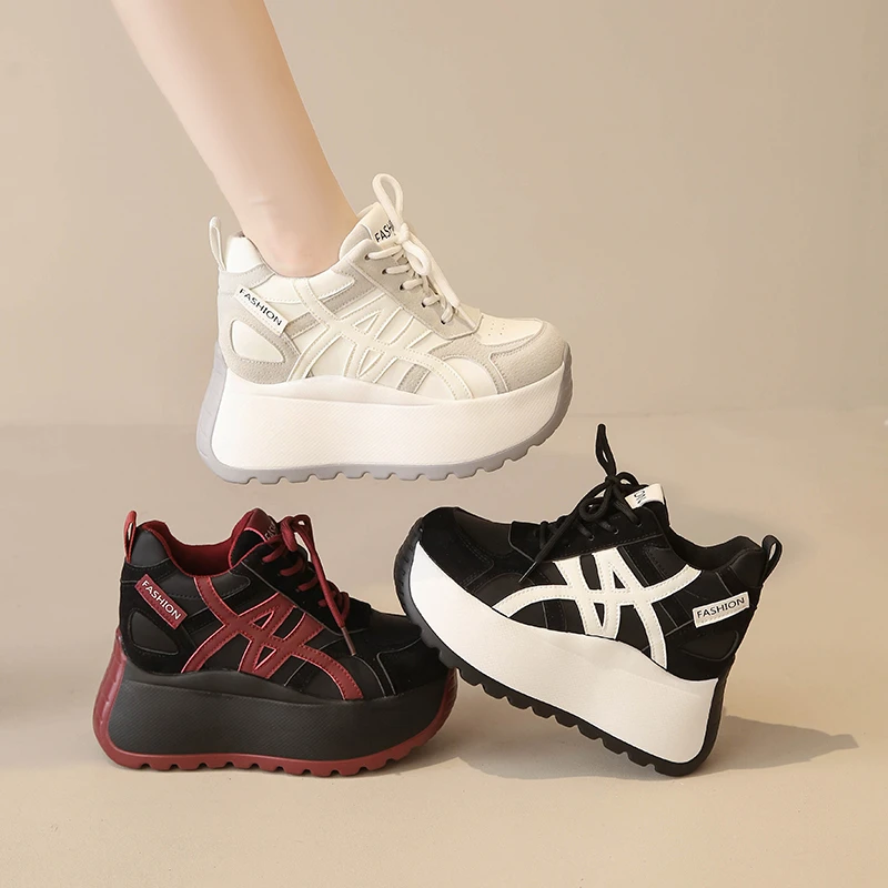 超火内增高阿甘鞋女2025秋冬新款休闲运动德训鞋子爆款厚底老爹鞋