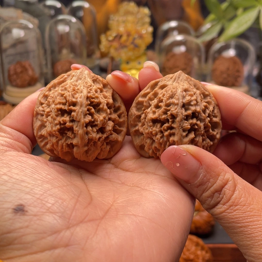 D***尤文玩核桃把件满天星43