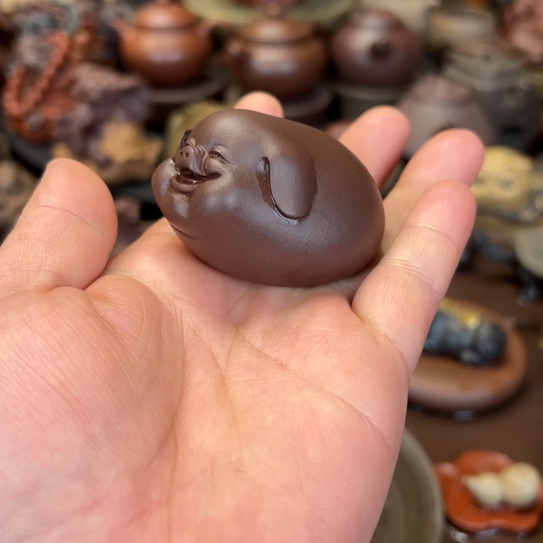 紫砂茶宠紫砂福猪