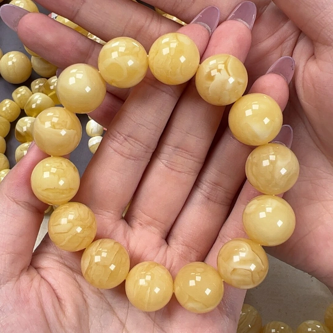 未镶嵌琥珀手链33.6浓蜡