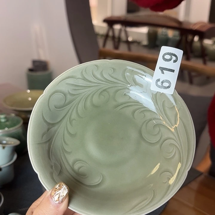 龙泉云间青瓷小米茶器