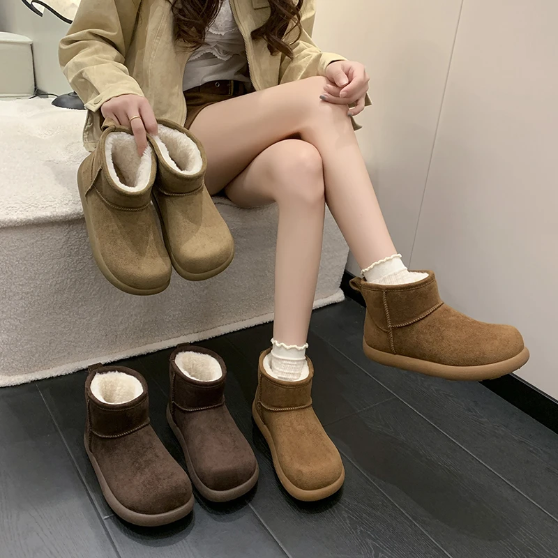 时尚雪地靴女款土豆雪地靴棉靴