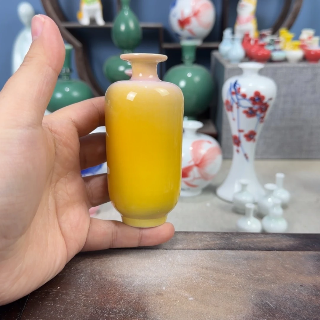 陶瓷手工小花器摆件