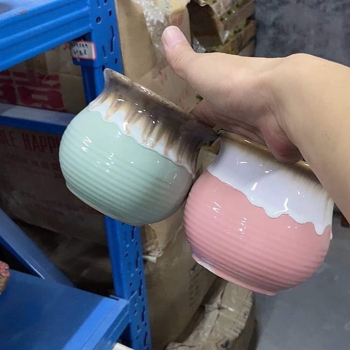 花盆单场满9.9发货11*10微瑕粉绿