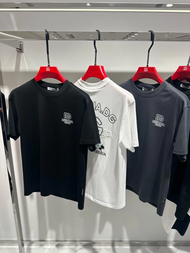 DG迪噶雅25新品春夏前后工艺款轻奢男士短袖T恤096
