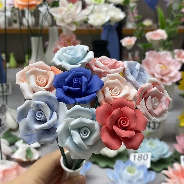 陶瓷陶瓷材料素烧10朵