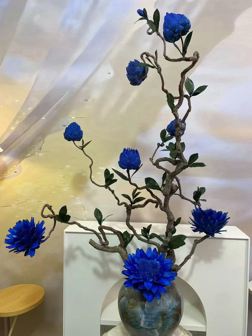 【直播间专属】玫红色洋蓟花束+瓶子