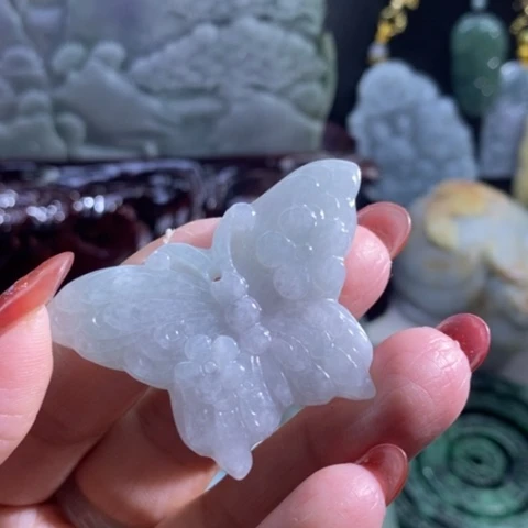 【闪购商品】颈饰未镶嵌翡翠蝴蝶