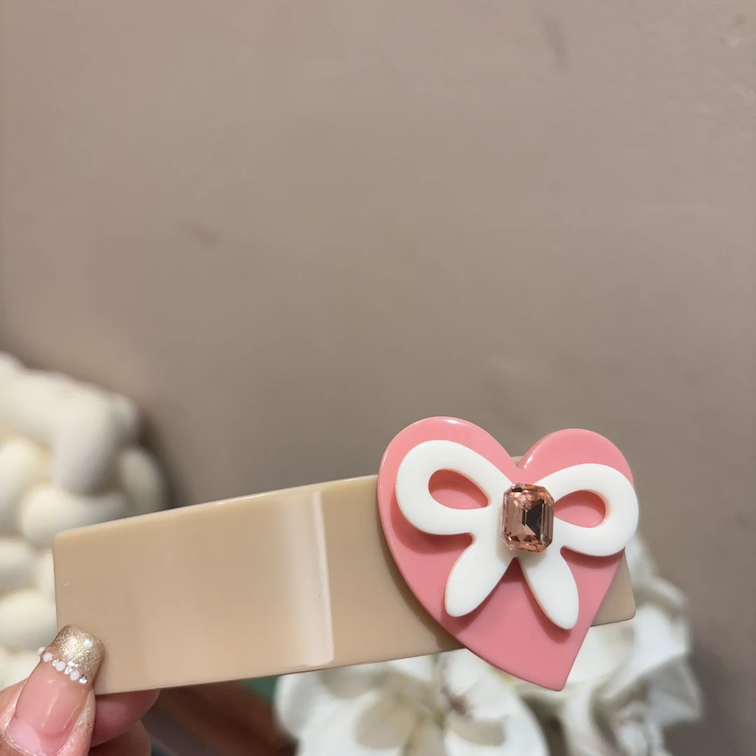 设计款爱心蝴蝶结发夹Y278