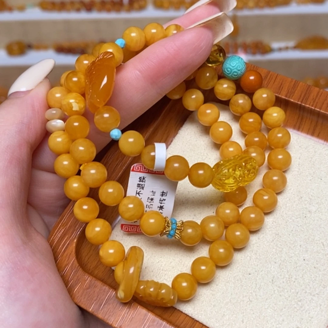 【闪购商品】未镶嵌蜜蜡手链手串