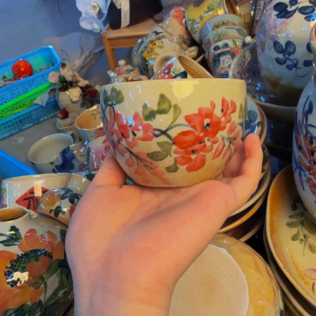 瓷片景德镇陶瓷手工手绘