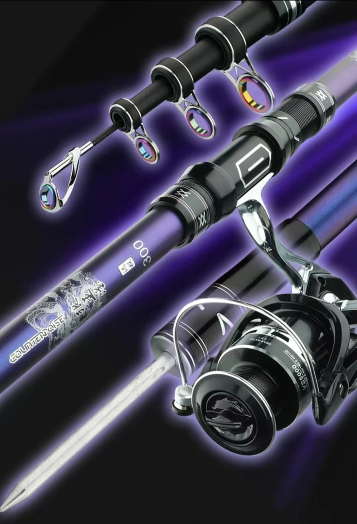 狼王轻量版变色龙长节高碳轻硬远投竿鲢鳙竿