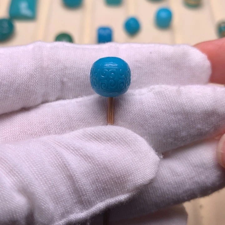 木***.绿松石未镶嵌绿松石回纹10.6