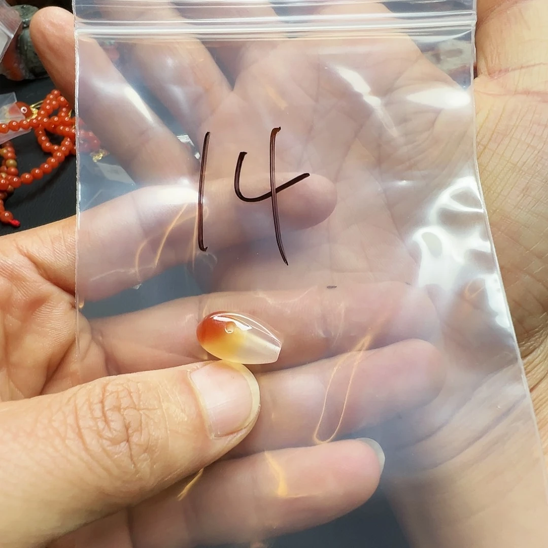 南红玛瑙配饰未镶嵌叶***814