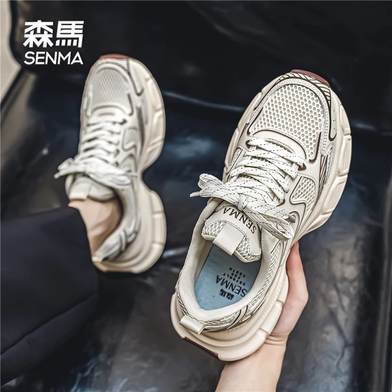 森马男鞋新款冬季厚底老爹鞋爆款时尚休闲鞋男百搭软面增高潮鞋