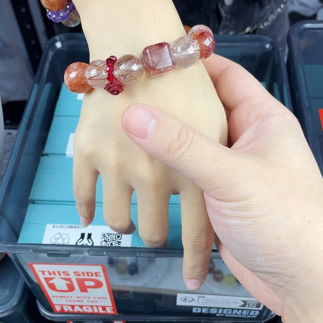 手串银S925镀金镶嵌水晶