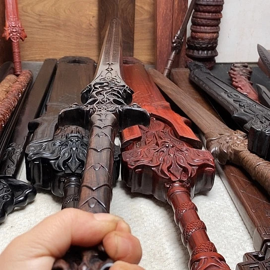 紫光檀木木一米镇恶